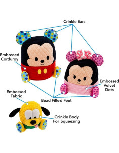 Conjunto de Peluches Anidados Disney Mickey Mouse - 3 en 1 2