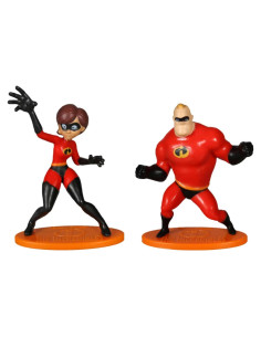 Conjunto 2 Figuras Mini Disney Pixar Elastigirl y Mr. Incredible