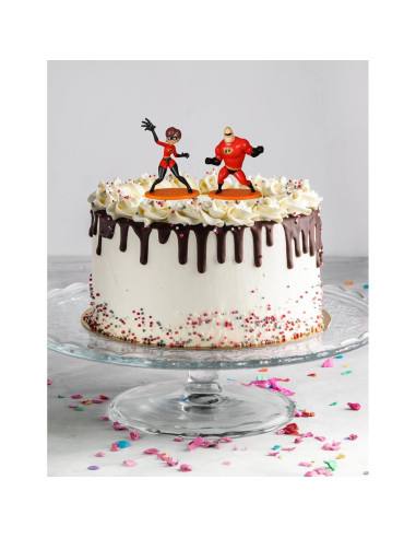 Conjunto 2 Figuras Mini Disney Pixar Elastigirl y Mr. Incredible