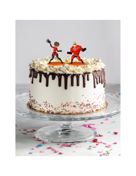 Conjunto 2 Figuras Mini Disney Pixar Elastigirl y Mr. Incredible