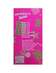 Barbie Animadora Mattel Universidad Nebraska 33x17cm 2