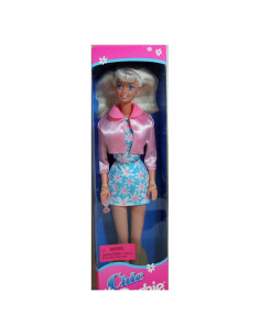Muñeca Barbie Chic Mattel Rubia Satén Rosa 32.77 cm