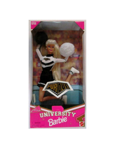 Muñeca Barbie Animadora Universidad de Purdue Mattel 1996