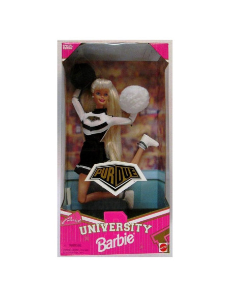 Muñeca Barbie Animadora Universidad de Purdue Mattel 1996 Muñeca Barbie Animadora Universidad de Purdue Mattel 1996