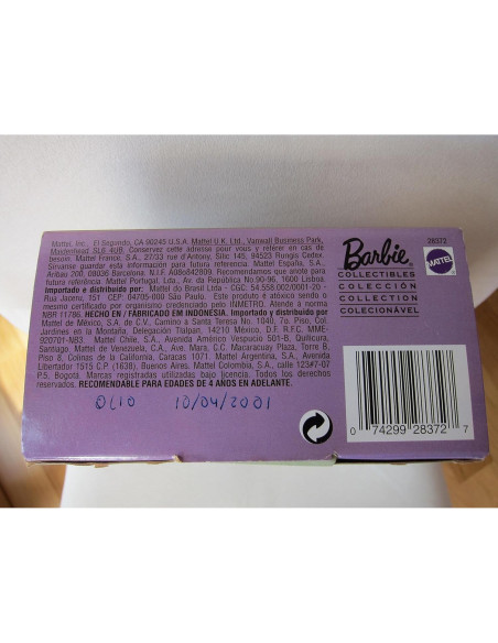 Muñeca Barbie Princesa de la Corte Francesa Mattel 34x16x7cm