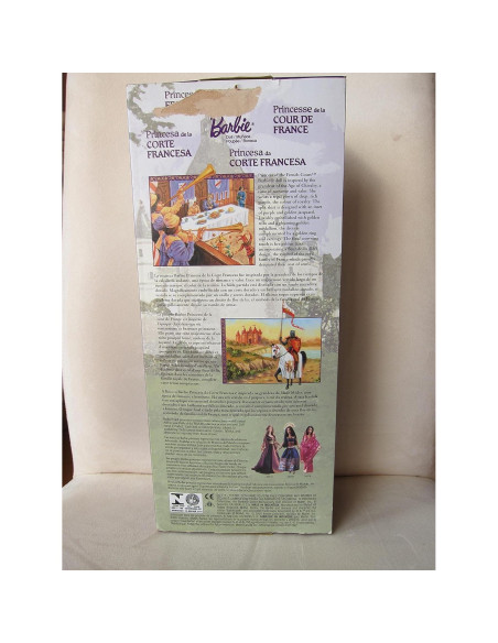 Muñeca Barbie Princesa de la Corte Francesa Mattel 34x16x7cm