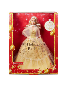 Muñeca Barbie Vacaciones 2023 Mattel Vestido Dorado