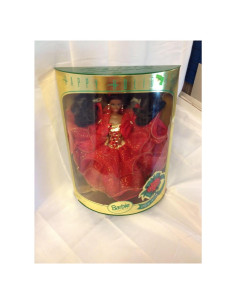 Muñeca Barbie Afroamericana 1993 Felices Fiestas Edición Especial