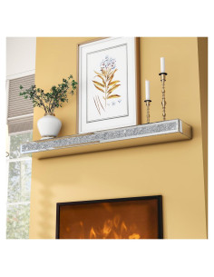 Manto de Chimenea Espejado Blingworld 152 cm Art Deco