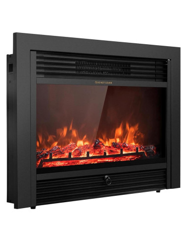 Chimenea Eléctrica Giantex 72.39 cm Control Remoto 3 Colores