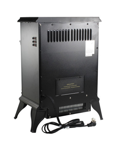 Calefactor Eléctrico Comfort Zone CZFP4, 1500W, Efecto Llama 3D