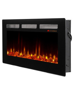 Chimenea Eléctrica Dimplex Sierra 121 cm 1400W Negra