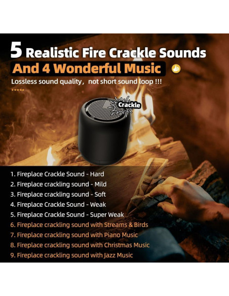 Caja de Sonido Crepitante MSELTOS MS001 con Control Remoto