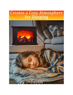 Lámpara de Chimenea Eléctrica Quipzora BILUDENG con Efecto Llama 2