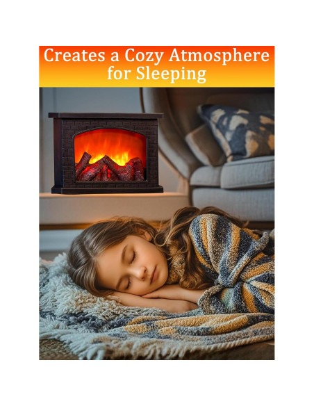 Lámpara de Chimenea Eléctrica Quipzora BILUDENG con Efecto Llama