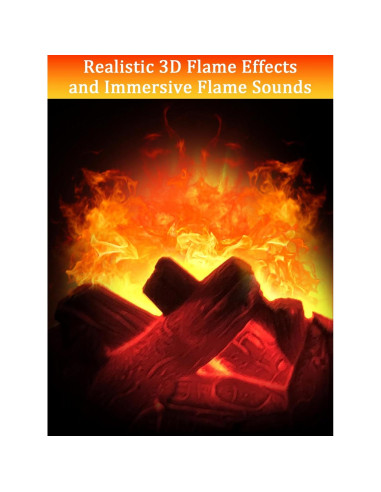 Lámpara de Chimenea Eléctrica Quipzora BILUDENG con Efecto Llama