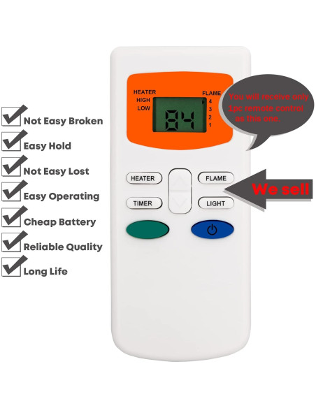 Control Remoto HHT Simplifire Chimenea Eléctrica SF-ALL