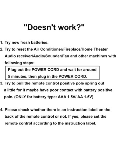 Control Remoto Chimenea ClassicFlame DFI-8511 Infrarrojo