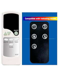 Control Remoto Reemplazo Calefactor Chimenea Eléctrica Northwest