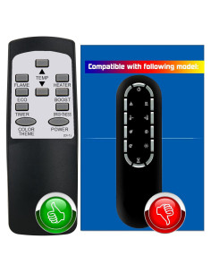 Control Remoto Dimplex PF3033HG para Chimenea Eléctrica