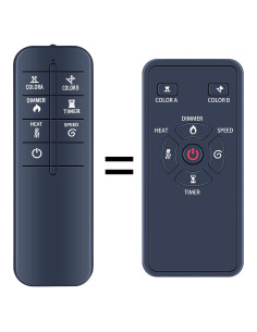 Control Remoto de Reemplazo R.W.Flame para Chimenea Eléctrica