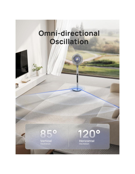 Ventilador de pedestal Dreo DR-HPF005S 10 aspas 10 velocidades