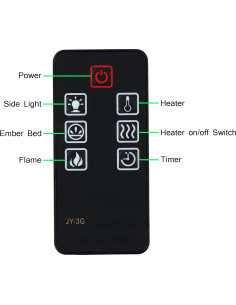 Control Remoto Reemplazo Della Muskoka JY-3G para Chimenea 2