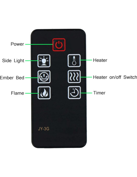 Control Remoto Reemplazo Della Muskoka JY-3G para Chimenea