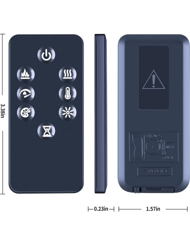 Control Remoto PZL para Chimenea Eléctrica Dimplex Infrarrojo