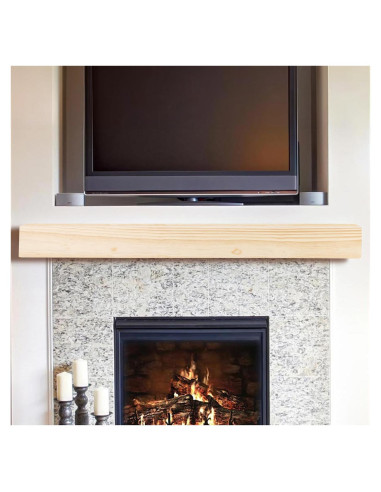 Estante de Chimenea Flotante MANTELSDIRECT 182.88 cm Rústico