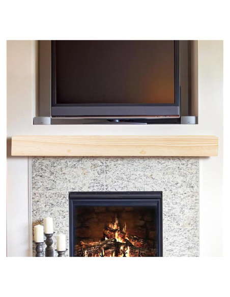 Estante de Chimenea Flotante MANTELSDIRECT 182.88 cm Rústico