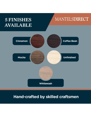 Estante de Chimenea Flotante MANTELSDIRECT 182.88 cm Rústico