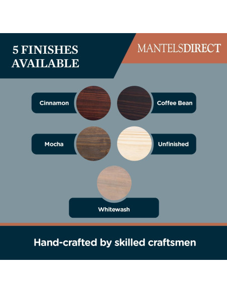 Estante de Chimenea Flotante MANTELSDIRECT 182.88 cm Rústico