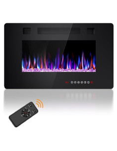 Chimenea Eléctrica Joy Pebble 30" Empotrada 750/1500W