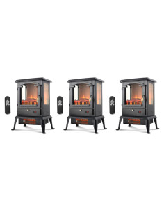 Estufa Infrarroja VOLTORB 3 Lados con Control Remoto