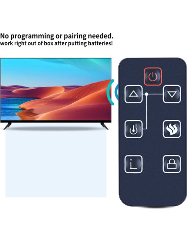 Control Remoto Chimenea Eléctrica ZWP E3001 Compatible