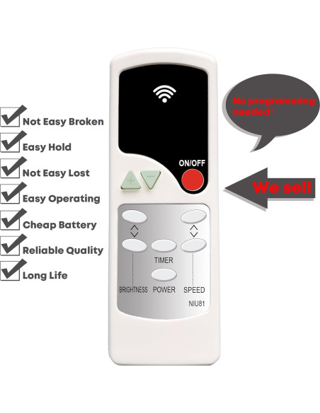 Control Remoto Reemplazo Mocifi F18-17LT F23-17LT Festivo