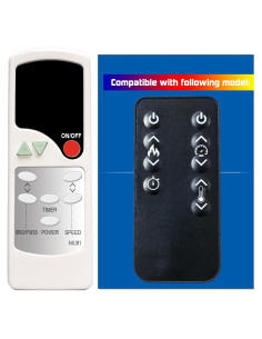 Control Remoto Reemplazo Southern Enterprises Calefactor Infrarrojo