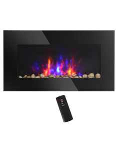 Chimenea Eléctrica Kaimei 72.39 cm 1500W Montada en Pared