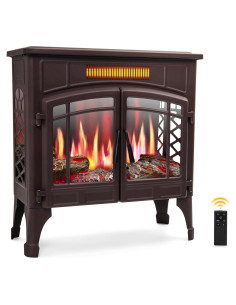 Calentador de chimenea eléctrica RealSmart Flow 7 Pro 750W/1500W