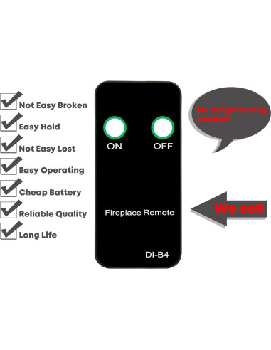 Control Remoto Reemplazo Dimplex DF2608 DF2622 - 40.8g