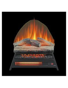 Chimenea Eléctrica Wycian 23" Negra con Inserto 3D