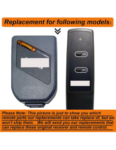 Control Remoto y Receptor Dimplex APT-1315 para Chimenea 2