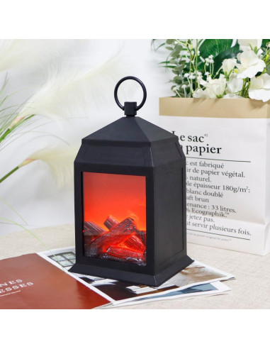 Lámpara de Chimenea LED TRIROCKS 30 cm con Temporizador 6h