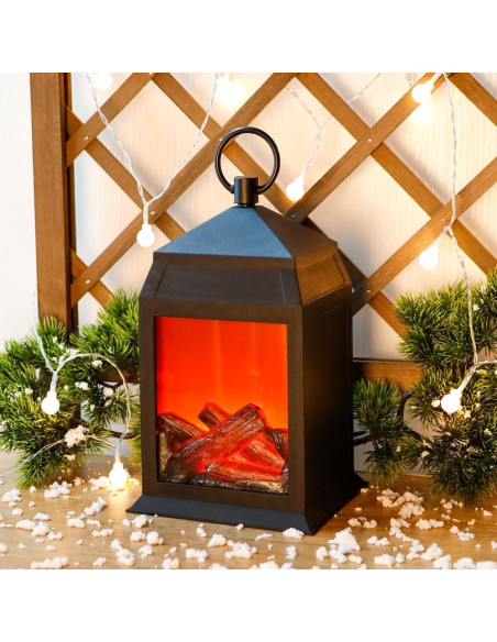 Lámpara de Chimenea LED TRIROCKS 30 cm con Temporizador 6h