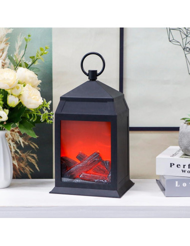 Lámpara de Chimenea LED TRIROCKS 30 cm con Temporizador 6h