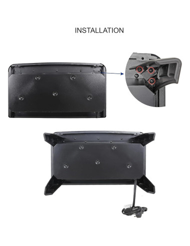 Estufa Eléctrica GOAWGO 1500W con Control Remoto 3D Negra