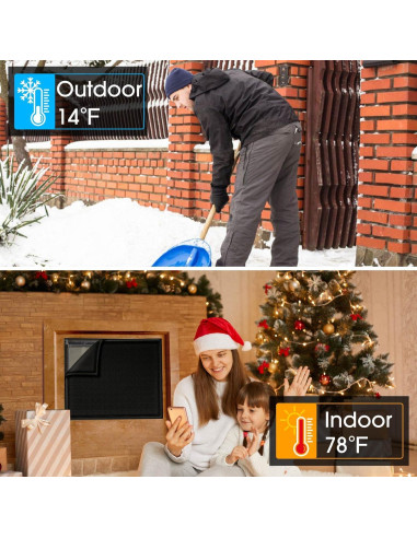 Cubierta Magnética CADARA 90x90 cm para Chimenea Ajustable