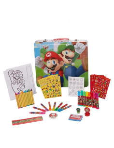 Conjunto de Actividades Super Mario con Caja de Transporte
