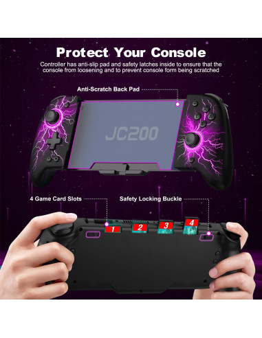 Controlador de Interruptor Gammeefy JC202 - Negro